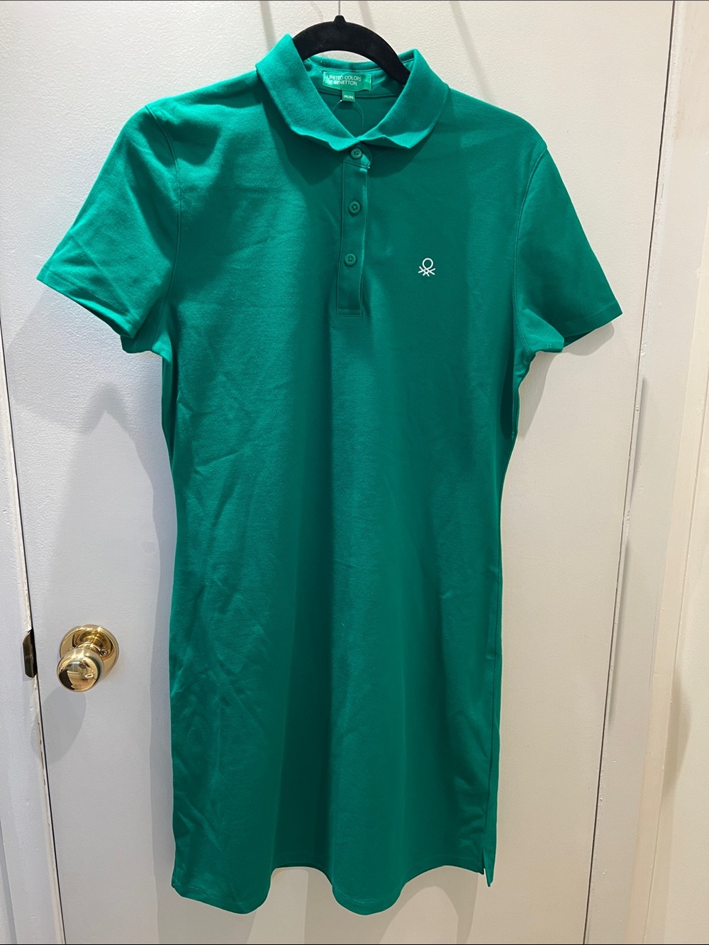 Women’s Polo Midi Dress in Emerald Green